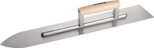 Promat Smoothing trowel length 500 mm width 90/75 mm hardened, with beech handle steel