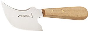 Lead knives Don Carlos blade length 100 mm quarter moon light-coloured wooden ha