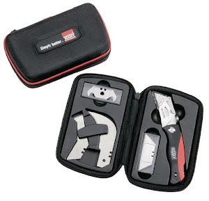 Utility knife set DBKPH-SET 25-part folding with nylon case ERDI