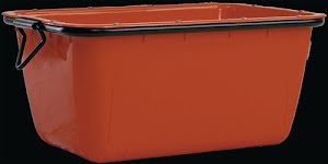 Ready-mixed mortar container 200 l red