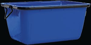 Prefabmortelbak 200 l blauw