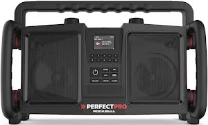 Bouwplaatsradio ROCKBULL 11,1 V 230 V PERFECTPRO