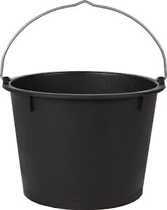 Builder’s bucket 20 l with cross-base, black polyethylene JOPA