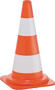Cone height 505 mm stackable weight 1.05 kg, 28.5 x 28.5 cm