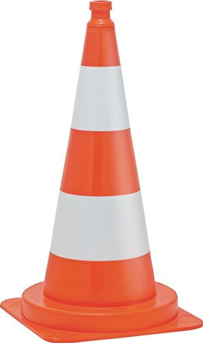 Cone height 745 mm stackable weight 3.4 kg, 40 x 40 cm