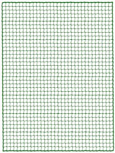 Container net length 5 x width 3.5 m, thickness 3 mm polypropylene, green mesh s