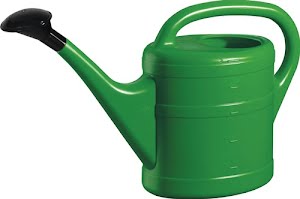 Watering can 5 l green plastic