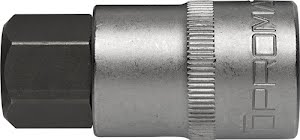 Socket bit 1/2 inch hexagon socket width across flats 19 mm length 55 mm PROMAT