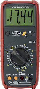 Digitale multimeter testboy 313 0-600 V AC, 0-600 V DC RMS TESTBOY