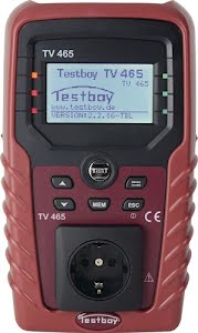 Device tester TV 465 pro w. protect. conductor/insul. resistance TESTBOY