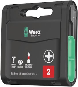 Wera Large pack of bits IMPAKTOR Diamond 1/4 inch T 20 length 25 mm DIN ISO 1173