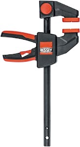 Bessey Mordaza monomanual EZ anchura de sujeción 150 mm radio 80 mm anchura de separación 160-30