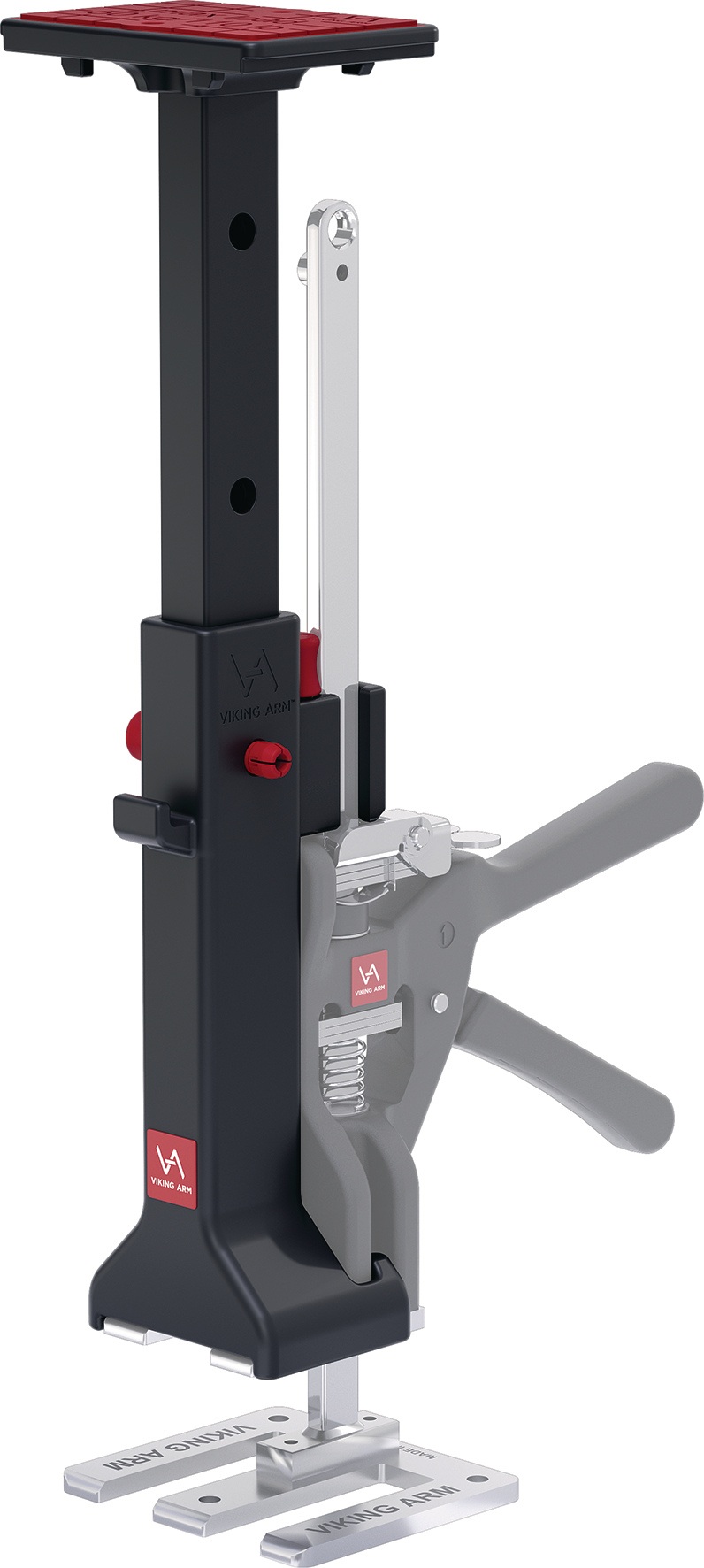 VIKING ARM cabinet mounting kit consisting of extension and 2 pads