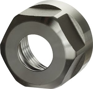 Clamping nut ER 16 dm 28 AF 25 mm with eccentric ring suitable for draw-in colle