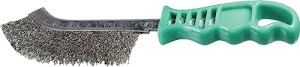 Brosse métallique longueur 265 mm 0,3 mm VA 1 rangée PROMAT