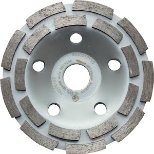 Diamond grinding cup 180 mm for concrete and granite two rows PROMAT