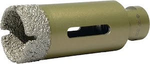 Diamantboorkroon d. 45 mm lengte 70 mm geschikt voor tegels / graniet / marmer PROMAT