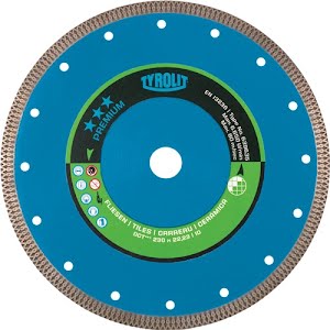 Diamond cutting disc Premium dm 230 mm bore 22.23 mm tiles 10 mm TYROLIT