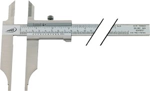 Workshop calliper gauge DIN 862 300 mm with probe tips length of jaw 90 mm HELIOS PREISSER