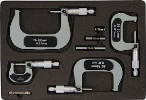 Micrometer set DIN 863/1 0-100 mm PROMAT