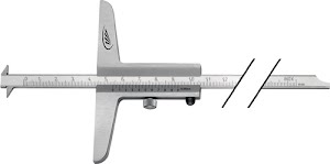 Diepteschuifmaat 200 mm getrapte meetrail 8 x 3 mm HELIOS PREISSER