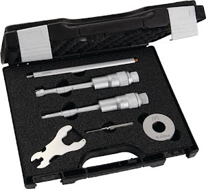 Set de micromètres intérieurs DIN 863 20-50 mm version à trois points 4 pièces PROMAT