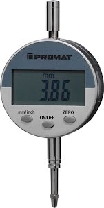 Dial gauge 12.5 mm readout mm 0.01 digital PROMAT