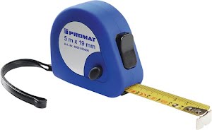 Pocket retracting tape measure length 5 m width 19 cm mm/cm EG II plastic automa