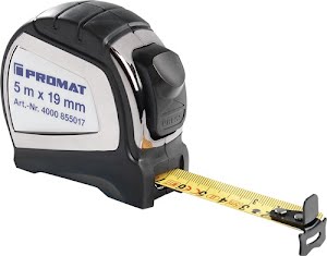 Pocket retracting tape measure length 3 m width 16 cm mm/cm EG II 2K automatic P