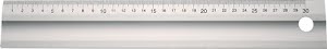 Ruler length 600 mm aluminium with recessed grip cross-sect. 50 x 5 mm PROMAT