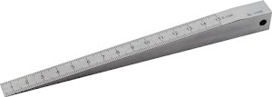 Measuring wedge 0.5–15 mm steel readout 0.1 mm