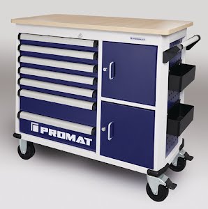 Promat Mobile workbenchLUS outer W1150xD500xH1015mm no. of drawers 7 30 kg 500 kgO