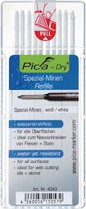 Vullingenset Pica-Dry 10x wit waterbestendig 10 stiften / set PICA