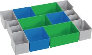 Indelings-set L-BOXX® CD3 LB 102 B378xD313xH65 mm blauw/groen/grijs BS SYSTEMS