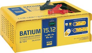 Chargeur de batterie BATIUM 15-12 6 / 12 V effectif : 11 / arithmétique : GYS