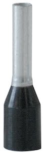 Wire end ferrule length L1/L2 14.0/8.0 mm black w. plastic collar 1.50 mm² WEIDMÜLLER