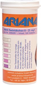 Meetstaafje TRGS 611 nitrietgehalte 0-25 mg/l 100 st. bus ARIANA