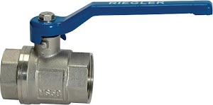 Messing kogelkraan VALVE LINE 59,61 mm G 2 inch binnen/binnen DN 45,0 mm RIEGLER