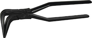 Folding pliers length 255 mm abutting face 90 deg angled powder-coated ERDI