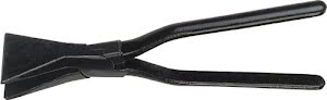 Folding pliers length 280 mm abutting face straight powder-coated ERDI