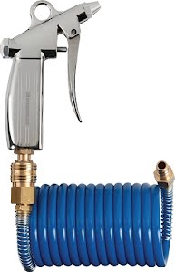 Spiraalslang-pistolen-set binnen-d. 6 mm buiten-d. 8 mm lengte 2,5 m blauw PROMAT