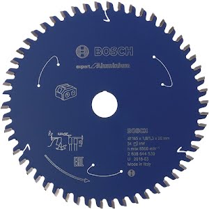 Bosch Expert for Aluminium circular saw blade for cordless saws 165x1.8/1,3x20 T54