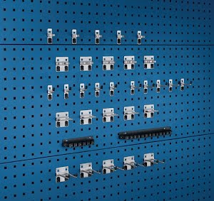 Gereedschaphouder-assortiment BxH mm 15 haken/7 houders/10 klemmen 32-delig BOTT