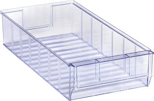 Promat Boîteour étagère L400xl183xH81 mm transparent SAN