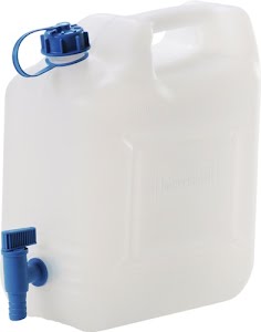 Water canister 12 l HD-PE H332xW334xD160 mm HÜNERSDORFF