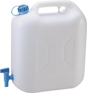 Water canister 22 l HD-PE H440xW415xD190 mm HÜNERSDORFF