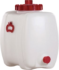 Barrel 60 l polyethylene white 2 handles fill port diameter 200 mm GRAF