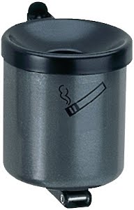 Wall-mounted cigarette bin graphite H 100x dm90 mm with tip mechanism TKG