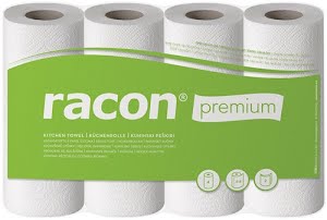 Kitchen roll racon Premium K-2 W220xL250approx. mm white 2-ply RACON