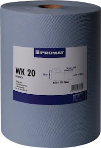 Cleaning wipe WK 20 L380xW360approx. mm blue 2-ply, volume embossed 500 wipes PROMAT